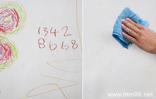 去除墙上的蜡笔渍小妙招 